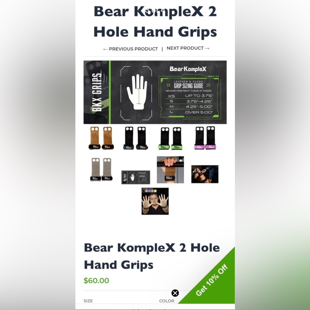 Bear Komplex handgrips - XS - Picture 4 of 4